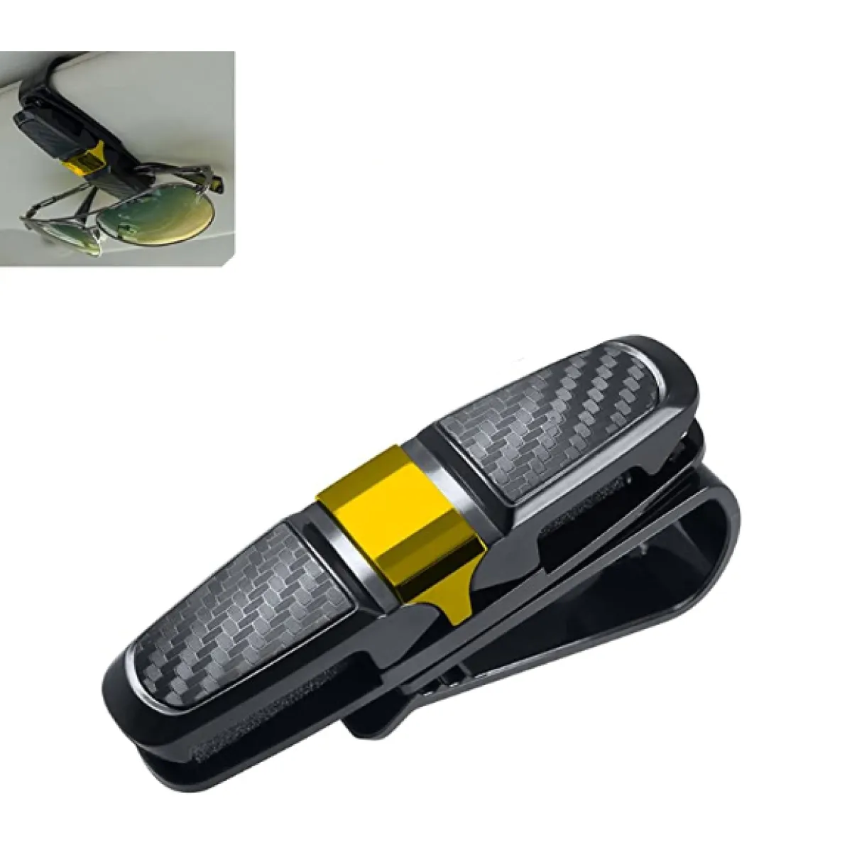 Clip para Lentes de Sol para Auto | Organizador para Visera con Rotación 180°