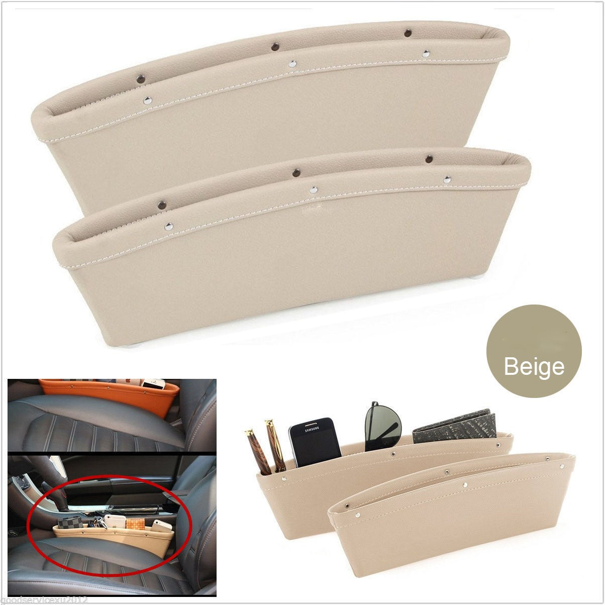 Caja Organizadora para Auto | Porta Objetos para Espacio entre Asiento y Consola