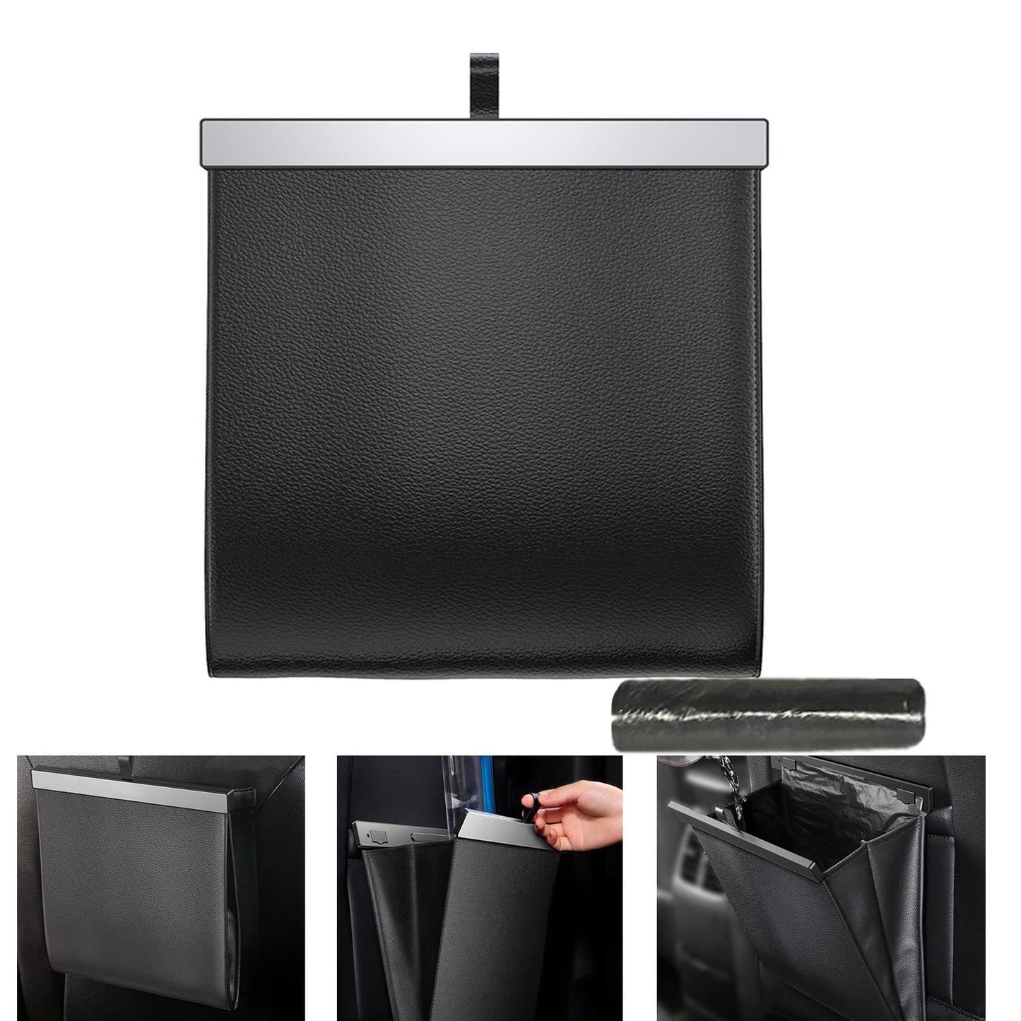 Basurero Premium para Auto de Cuero Impermeable | Organizador Colgante DriveLab