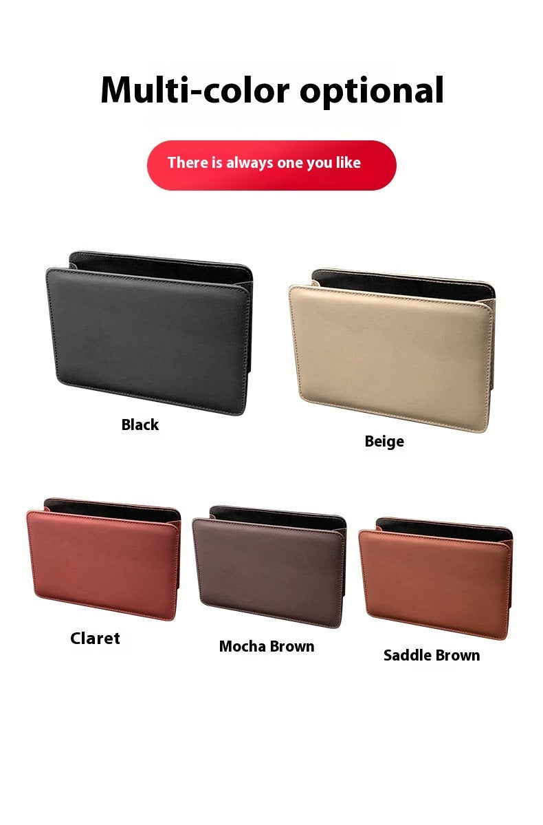 Basurero para Auto con Tapa | Papelera Colgante de Cuero para Puerta o Respaldo