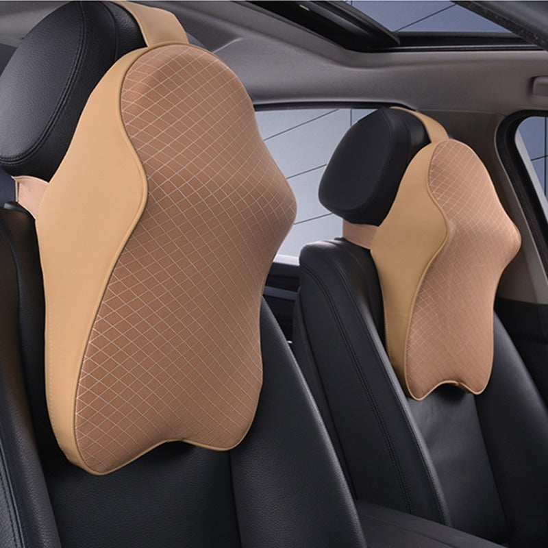 Cojín Cervical Ergonómico de Espuma Memory Foam para Auto | DriveLab Premium