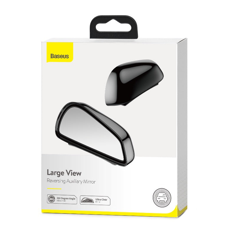 Espejos Auxiliares 360° para Punto Ciego | Pack 2 con Protección contra Lluvia | DriveLab