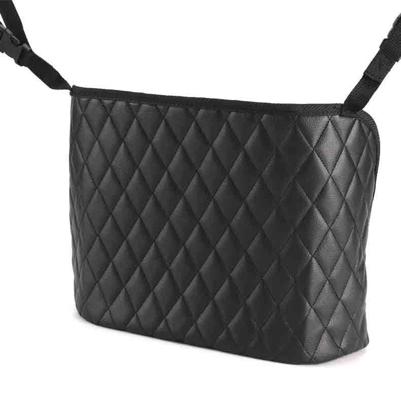 Organizador Colgante para Auto | Porta Cartera y Red entre Asientos Premium
