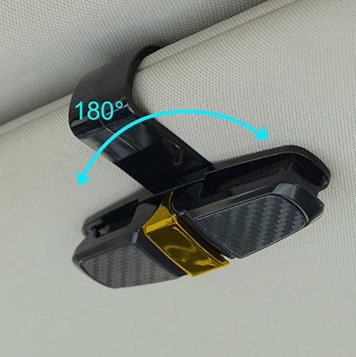Clip para Lentes de Sol para Auto | Organizador para Visera con Rotación 180°
