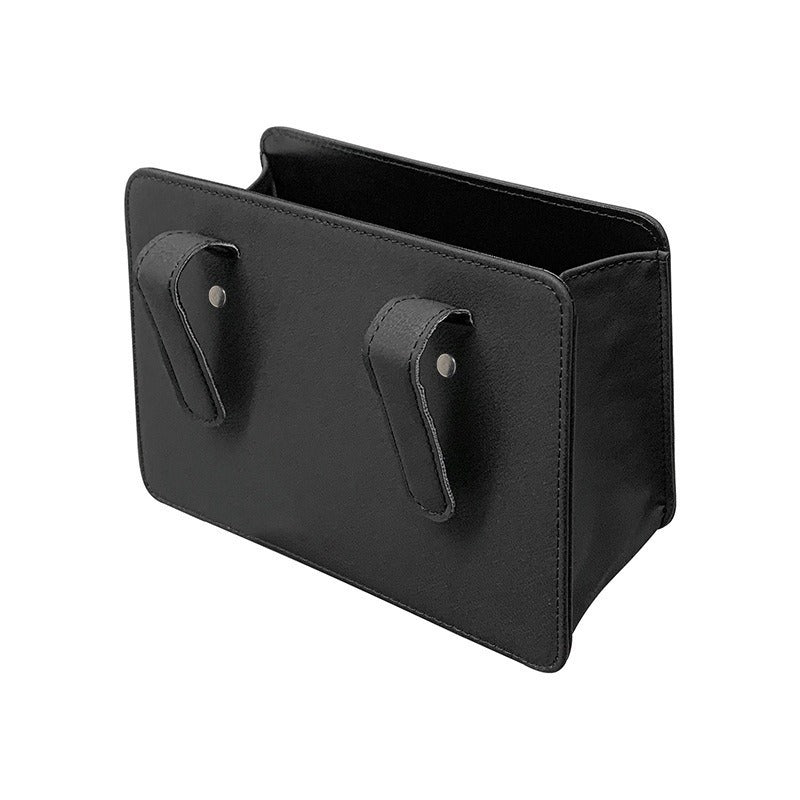 Basurero para Auto con Tapa | Papelera Colgante de Cuero para Puerta o Respaldo