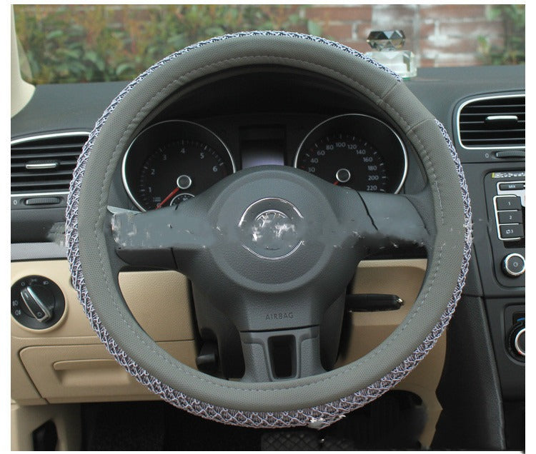 Funda Premium para Volante 38 cm | Antideslizante de Seda Fría para Verano