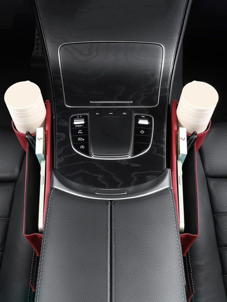 Organizador para Espacio entre Asiento y Consola | Porta Celular y Llaves para Auto