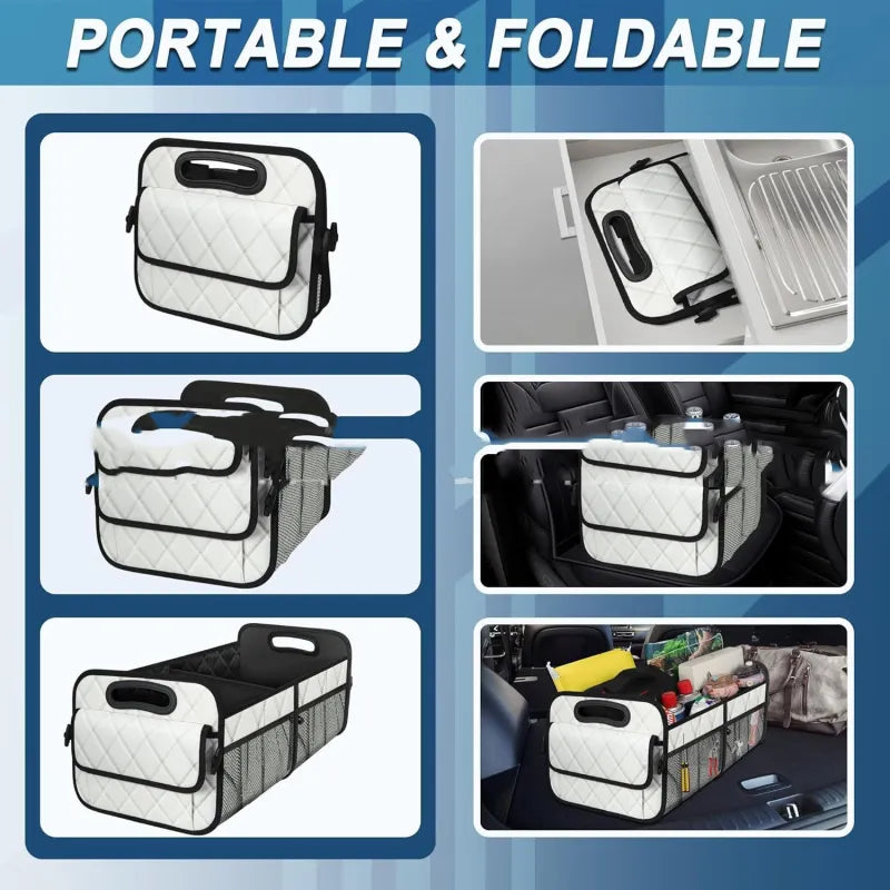 Organizador Plegable para Maletero | Caja de Almacenamiento Impermeable para Auto