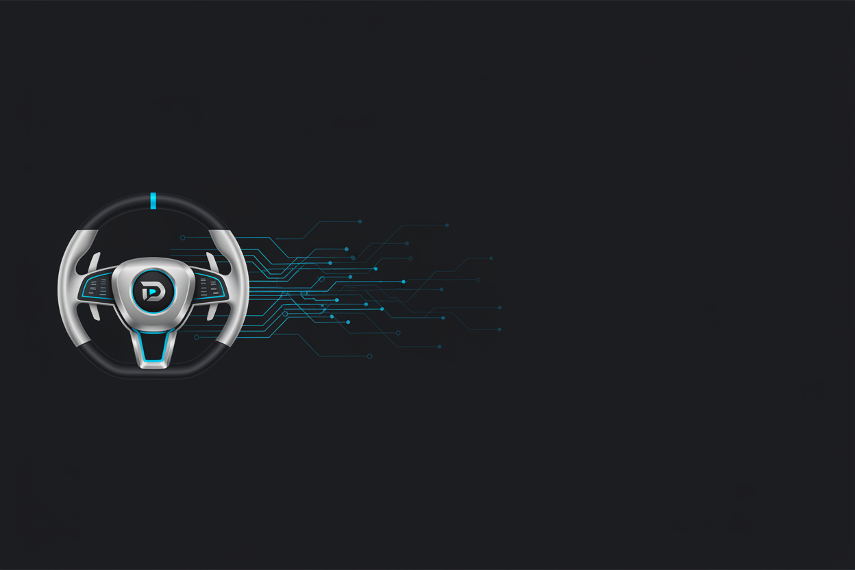 Banner DriveLab - Volante a la izquierda