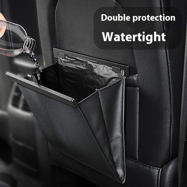 Basurero Premium para Auto de Cuero Impermeable | Organizador Colgante DriveLab