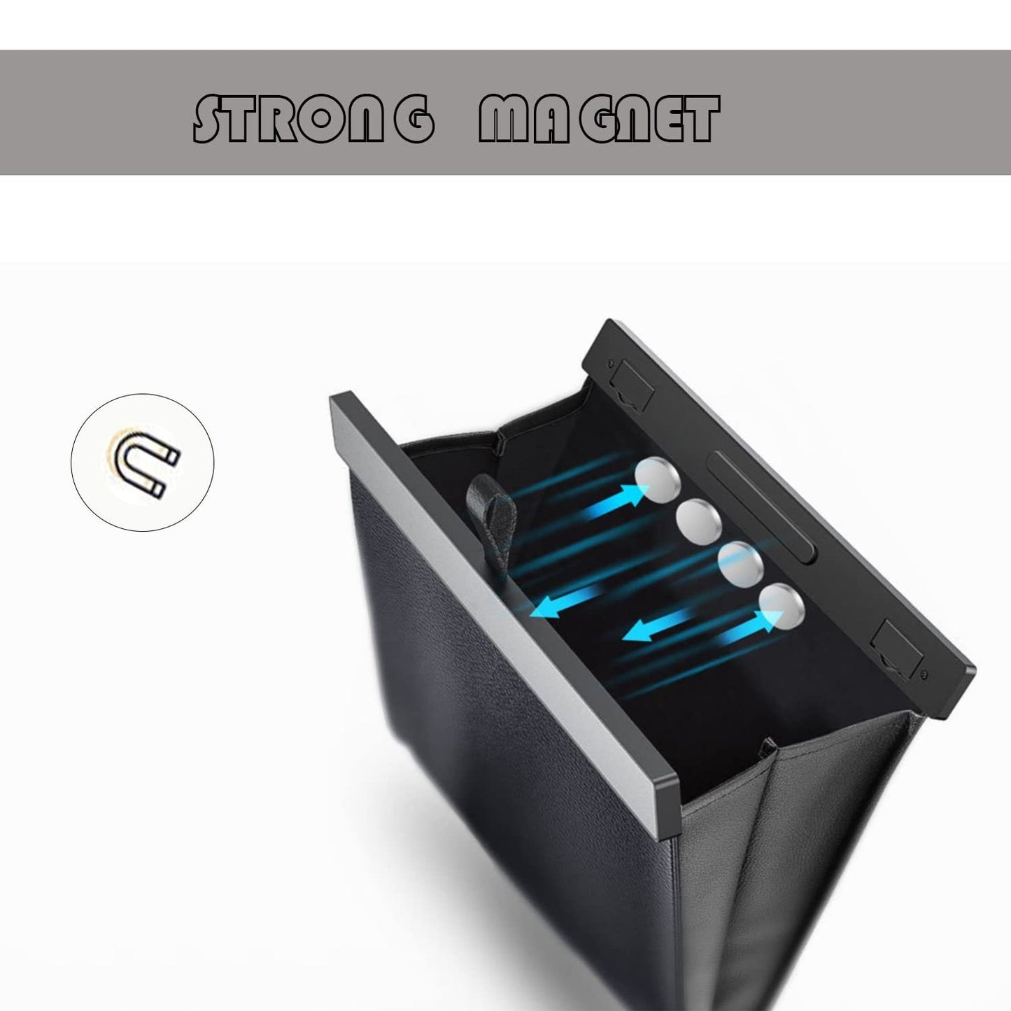 Basurero Premium para Auto de Cuero Impermeable | Organizador Colgante DriveLab